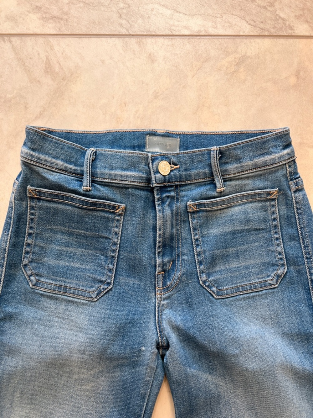 MOTHER The Patch Slacker Flare Jeans - Picture 2 of 10